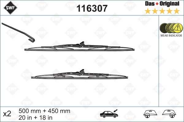Wischblatt vorne SWF 116307 Wischblatt vorne SWF 116307 von SWF