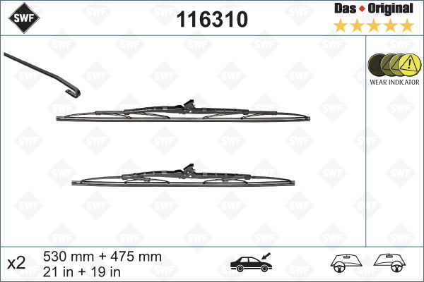 Wischblatt vorne SWF 116310 Wischblatt vorne SWF 116310 von SWF
