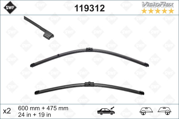 Wischblatt vorne SWF 119312 Wischblatt vorne SWF 119312 von SWF