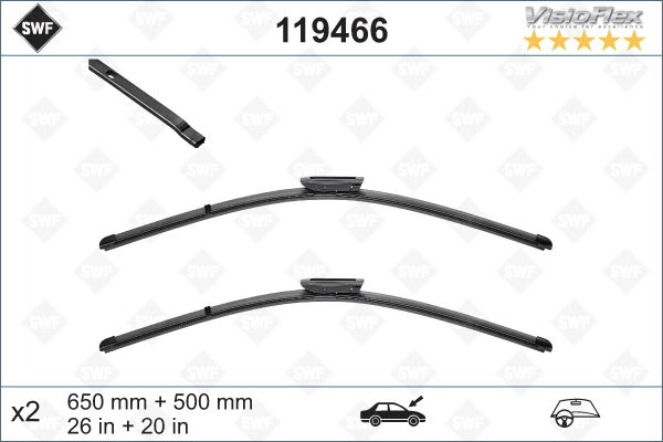 Wischblatt vorne SWF 119466 Wischblatt vorne SWF 119466 von SWF