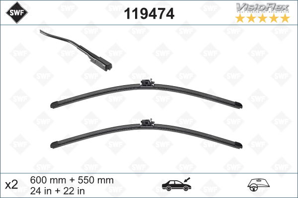 Wischblatt vorne SWF 119474 Wischblatt vorne SWF 119474 von SWF