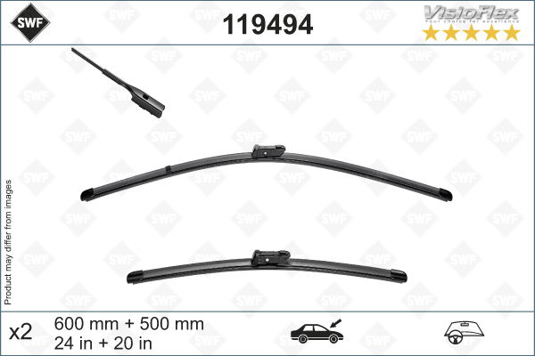 Wischblatt vorne SWF 119494 Wischblatt vorne SWF 119494 von SWF