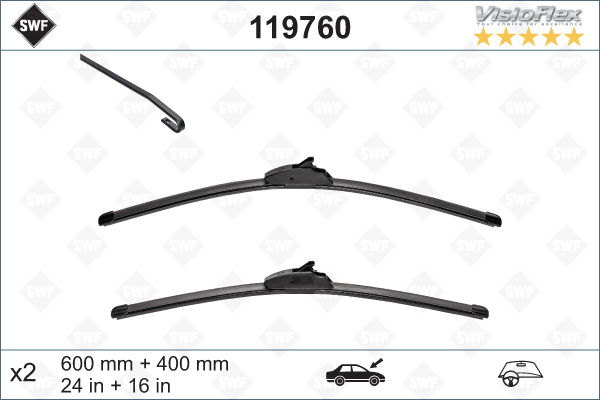 Wischblatt vorne SWF 119760 Wischblatt vorne SWF 119760 von SWF