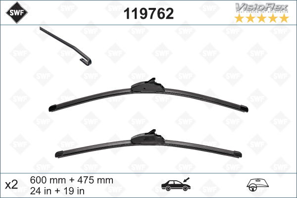 Wischblatt vorne SWF 119762 Wischblatt vorne SWF 119762 von SWF