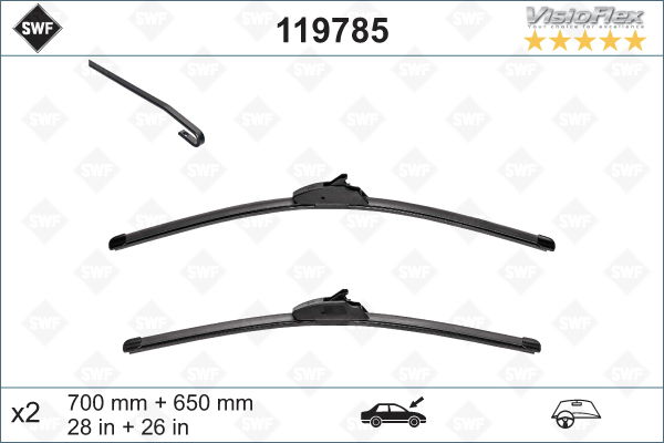 Wischblatt vorne SWF 119785 Wischblatt vorne SWF 119785 von SWF
