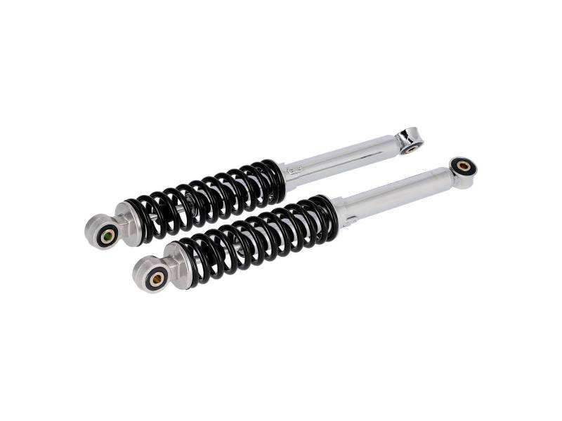SWH suspension Set: Federbeine, verstellbar, schwarz/chrom, Länge: ca. 360mm - Simson KR51 Schwalbe, SR4 Vogelserie von SWH suspension