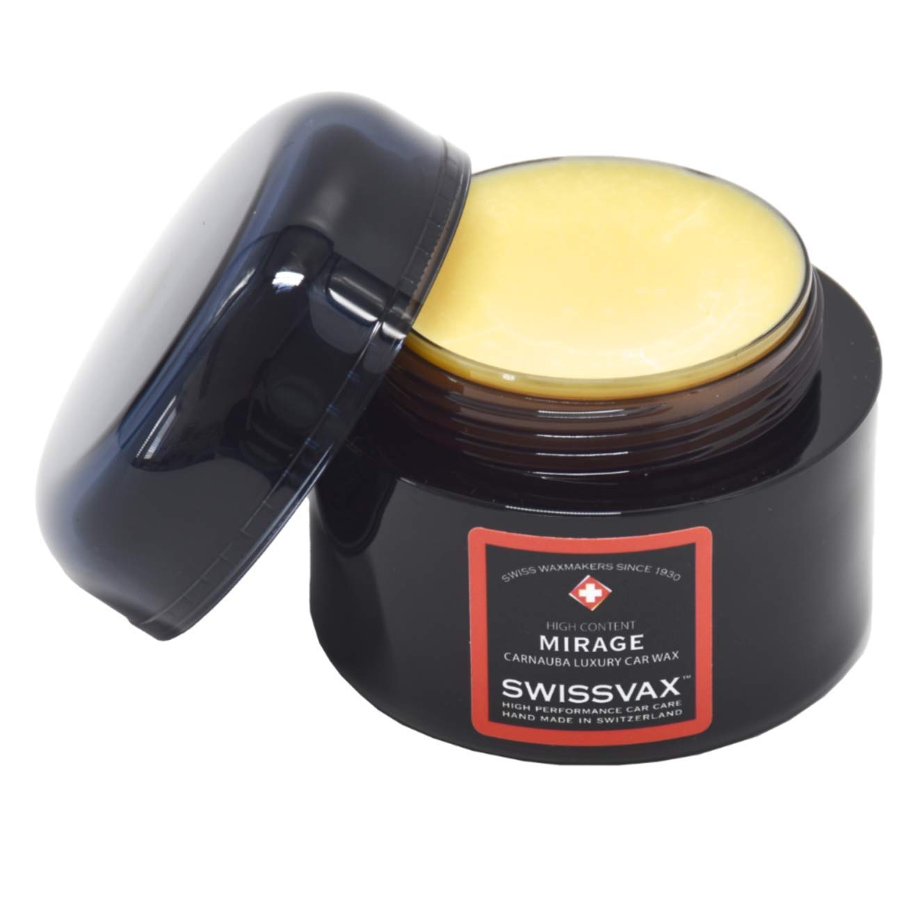 SWISSVAX Mirage Autowachs 40% Vol. Carnauba - Premium Hartwachs mit besten Abperleffekt für hochglänzendes Lack Finish, 50 ml von SWISSVAX