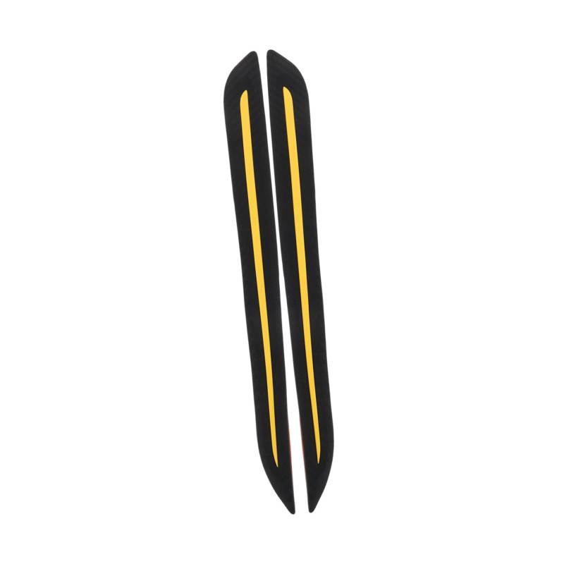 SWOOMEY 1 Paar Body Stoßfänger Augenbrauen Auto Stoßfängerzubehör Stoßstangenleisten Für Autos Body Scratch Protector Auto -kratzeraufkleber Stoßstangenschutz Hinten Pte Yellow von SWOOMEY