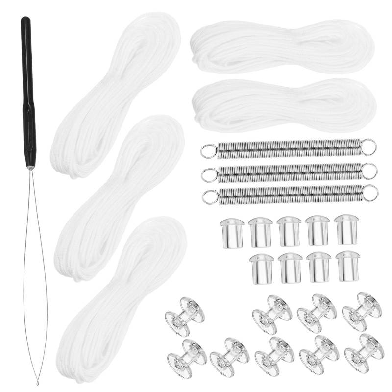 SWOOMEY 1 Satz Zubehör für Wabenvorhänge Reparaturset für Fliegengittertüren Jalousie Draht Pleated Shade Ersatzteile Rollo Reparaturset Zubehör für Wohnmobil-Fensterrollos Plastik Weiß von SWOOMEY