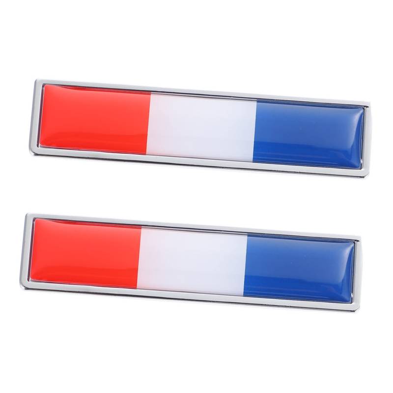 SWOOMEY 2Stücke Auto Aufkleber Nationale Flagge Dekorative Metallembleme Für Tür Und Karosseriedekoration Leichtes Zinklegierungsmaterial Einzigartiges Design Hohe Klebrigkeit von SWOOMEY