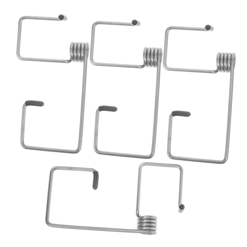 SWOOMEY 4 Stück Wischerfeder Frühling Auto Universal- Scheibenwischer hinten schwer Wischerarm-Spannfeder Wischerarmfeder für Windschutzscheibe Rostfreier Stahl Silver von SWOOMEY