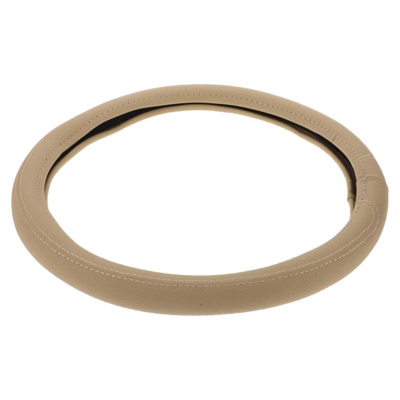 SWOOMEY Lenkradabdeckung Auto Lenkrad Hülse Lenkung Griff Hallo Automobil Universal- Schutz Auto-lenkrad Lenkradbezug Aus Leder Lenkradbezug Leder Beige Pu-Leder von SWOOMEY