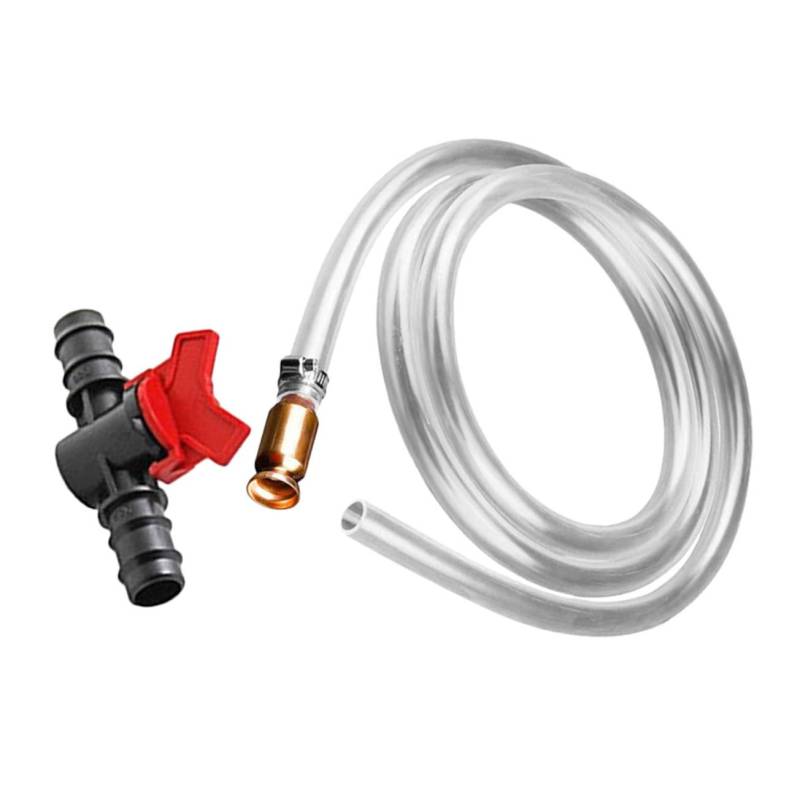 SWOOMEY Tragbarer Wasserpumpe Set flüssigkeitspumpe Handpumpe Wasserabsaugungsschlauch Siphonschlauch für Wasser 1/2 Siphonschlauch Flüssigkeitsförderpumpe Ölsiphonrohr PVC Transparent von SWOOMEY