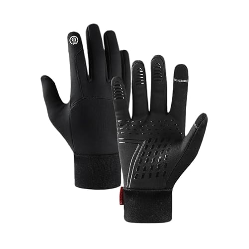 SWZEC FROSTY - Winter Fahrradhandschuhe - Thermo-profis (Schwarz,L) von SWZEC
