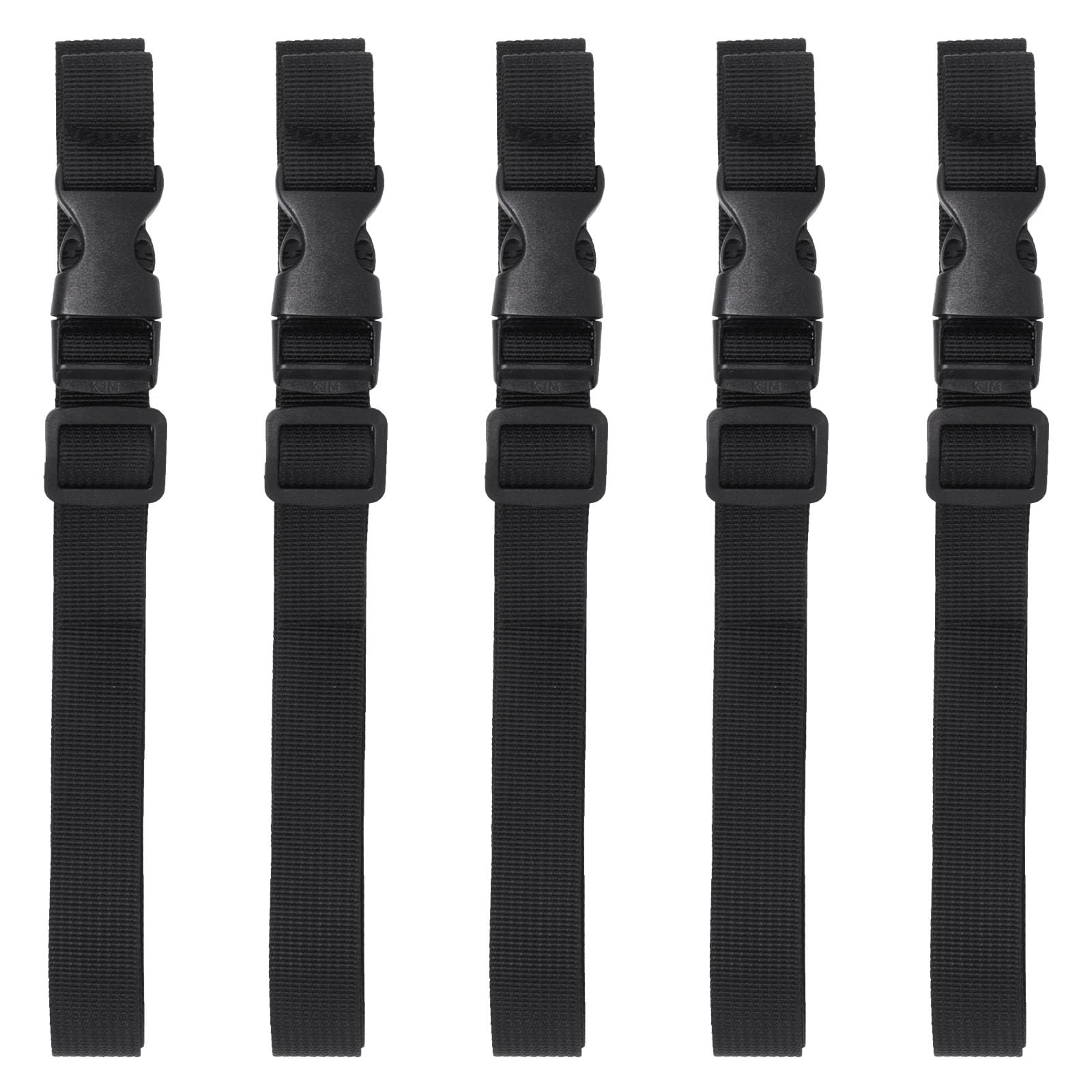 SWZHAI 5 Stück Nylon-Gurt, 2 x 99,1 cm, Schnellverschluss-Gurte mit verstellbarer Schnalle, schwarze Nylonbänder, Camping, Rucksackreisen, Fahrrad, Packgurt für Outdoor-Aktivitäten, Bündeln (20 mm x SWZHAI 5 Stück Nylon-Gurt, 2 x 99,1 cm, Schnellverschluss-Gurte mit verstellbarer Schnalle, schwarze Nylonbänder, Camping, Rucksackreisen, Fahrrad, Packgurt für Outdoor-Aktivitäten, Bündeln (20 mm x von SWZHAI