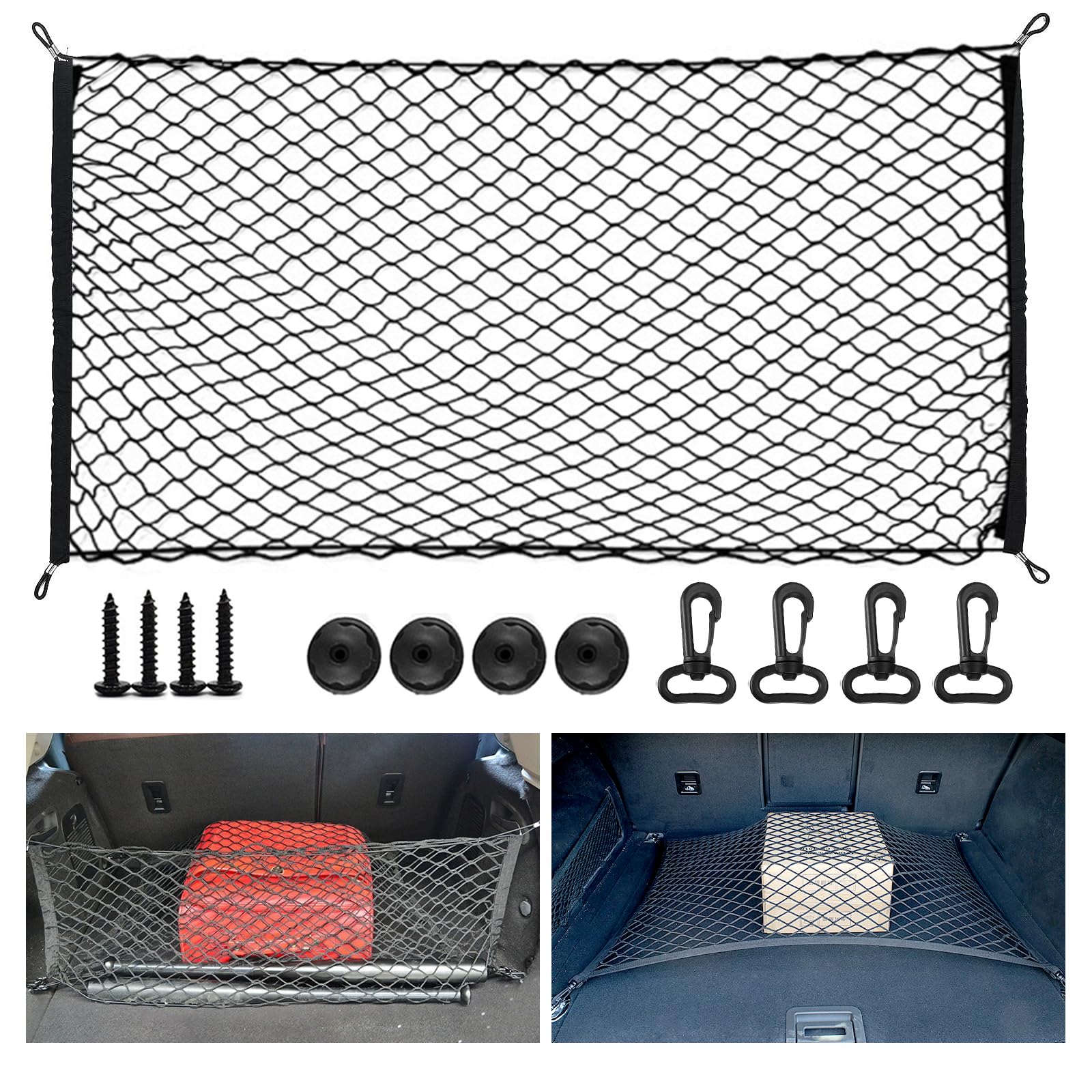 SXCCNW Kofferraum Gepäcknetz, Elastisch Kofferraum Aufbewahrung Netz, Gepäcknetz Auto Gepäcknetz Wohnmobil Auto Kofferraum Netz für Meisten Fahrzeugtypen 110 x 60 cm SXCCNW Kofferraum Gepäcknetz, Elastisch Kofferraum Aufbewahrung Netz, Gepäcknetz Auto Gepäcknetz Wohnmobil Auto Kofferraum Netz für Meisten Fahrzeugtypen 110 x 60 cm von SXCCNW