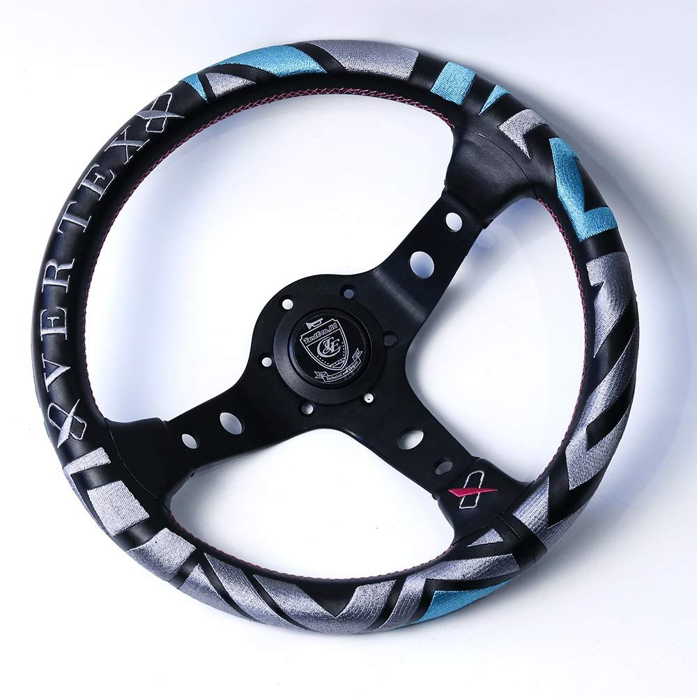 Sportlenkrad Vertex-Art 13inch echtes Leder Drift Sport Lenkräder von SXCXBH