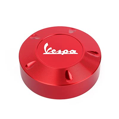 Motorrad Tankdeckel Gas Kraftstofftank Füller Ölkappe Abdeckung Fit Verwendung für Piaggio Scooter Vespa GTS GTV LX Primavera Sprint 125 150 250 300 300ie Super Motorradtank Deckel (Color : RED) von SXCXYG