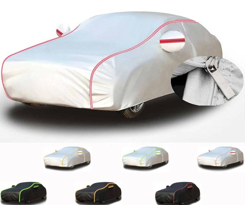 Outdoor-Autoabdeckung für Kia Seltos Nightfall Edition SX Turbo Allwetterschutz Autoabdeckung Wasserdicht atmungsaktiv staubdicht(A,SXTurbo) von SXDHOCDZ