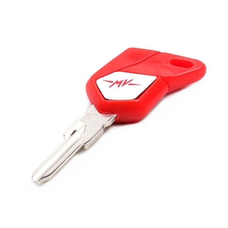 Motorrad Schlüsselanhänger Für MV Augusta Agusta F3 F4 1090 920 990 Motorradschlüssel Embryo Blank Key Uncut Blade Keys Chip (Farbe : A-Red, Size : 1) von SXHM