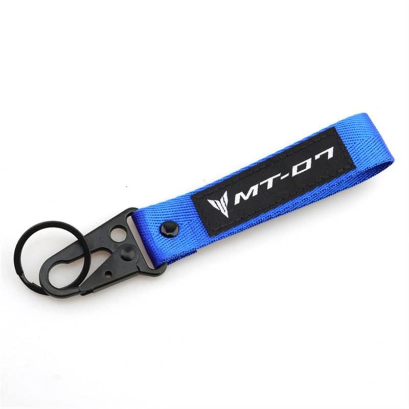 Motorrad Schlüsselanhänger Für Yamaha MT07 MT-07 2015-2021 Universal Motorrad Zubehör Schlüsselhülle Schutzhülle & Schlüsselanhänger Schlüsselanhänger (Farbe : Keychain Blue, Size : B) von SXHM