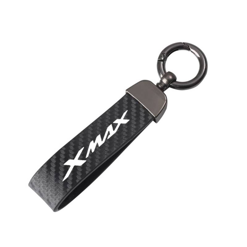Motorrad Schlüsselanhänger Kohlefaser Motorrad Schlüsselanhänger Schlüsselanhänger Für Yamaha XMAX300 XMAX250 X MAX Xmax X-MAX 300 250 125 250 300 400 Zubehör (Farbe : Schwarz, Size : 1) von SXHM