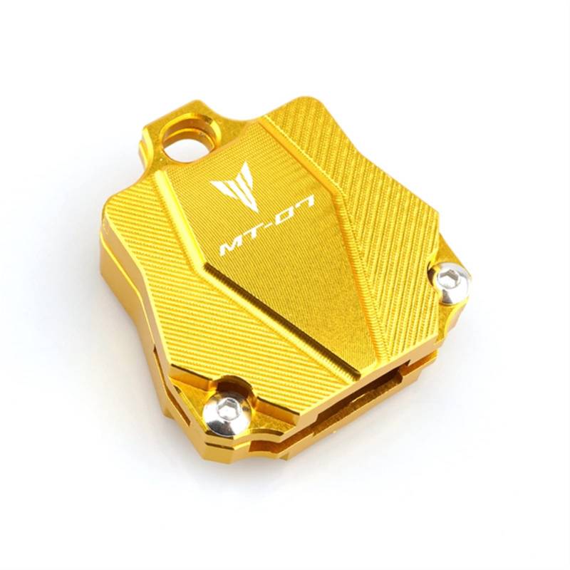 Motorrad Schlüsselanhänger MT07 Universal Motorrad Zubehör Schlüsselhülle Schutzhülle & Schlüsselanhänger Schlüsselanhänger Für Yamaha MT07 MT-07 2015-2021 (Farbe : Key Cover Gold, Size : 1) von SXHM