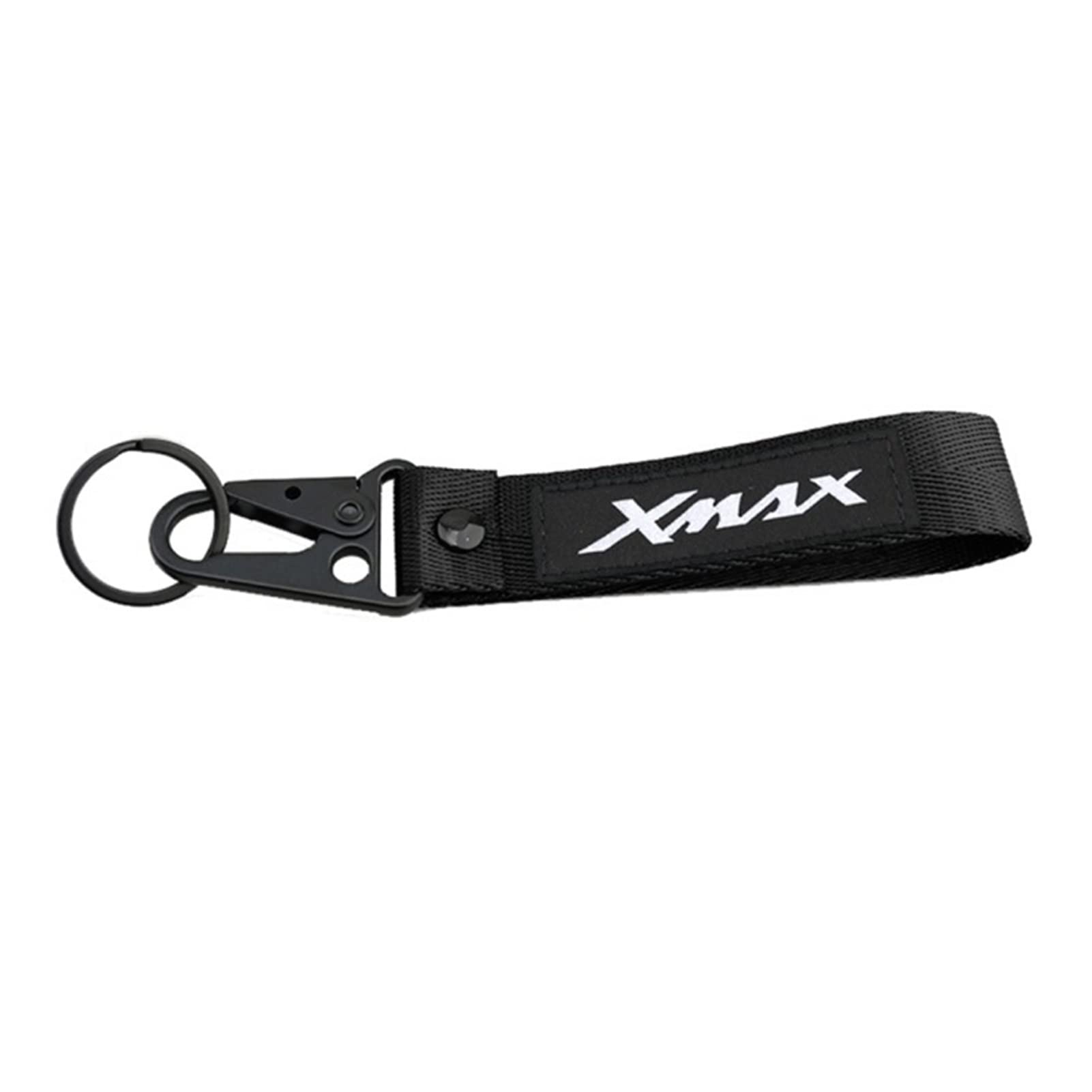 Motorrad Schlüsselanhänger Motorrad CNC Zubehör Stickerei Schlüsselanhänger Schlüsselanhänger Kette Schlüsselanhänger Für Yamaha Xmax X-MAX 125 250 300 400 (Farbe : Schwarz, Size : 1) von SXHM