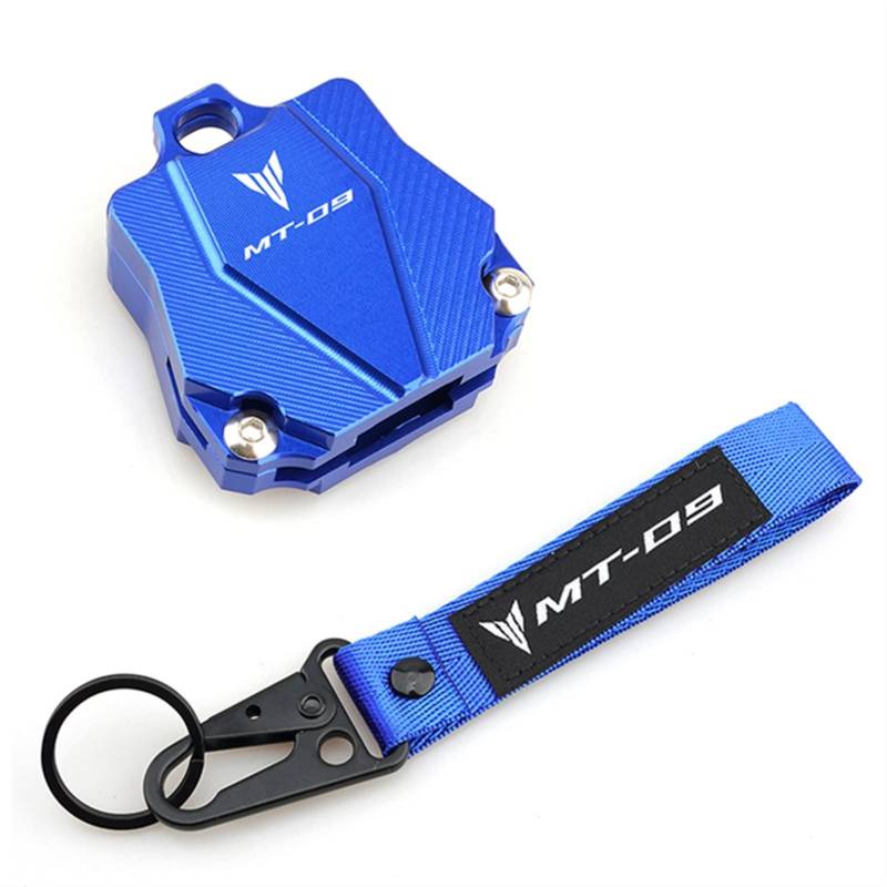 Motorrad Schlüsselanhänger Universal Motorrad Für Yamaha MT-09 MT09 2015-2021 Schlüsselhülle Schutzhülle & Schlüsselanhänger Schlüsselanhänger (Farbe : 1 Set Blue, Size : Normal) von SXHM