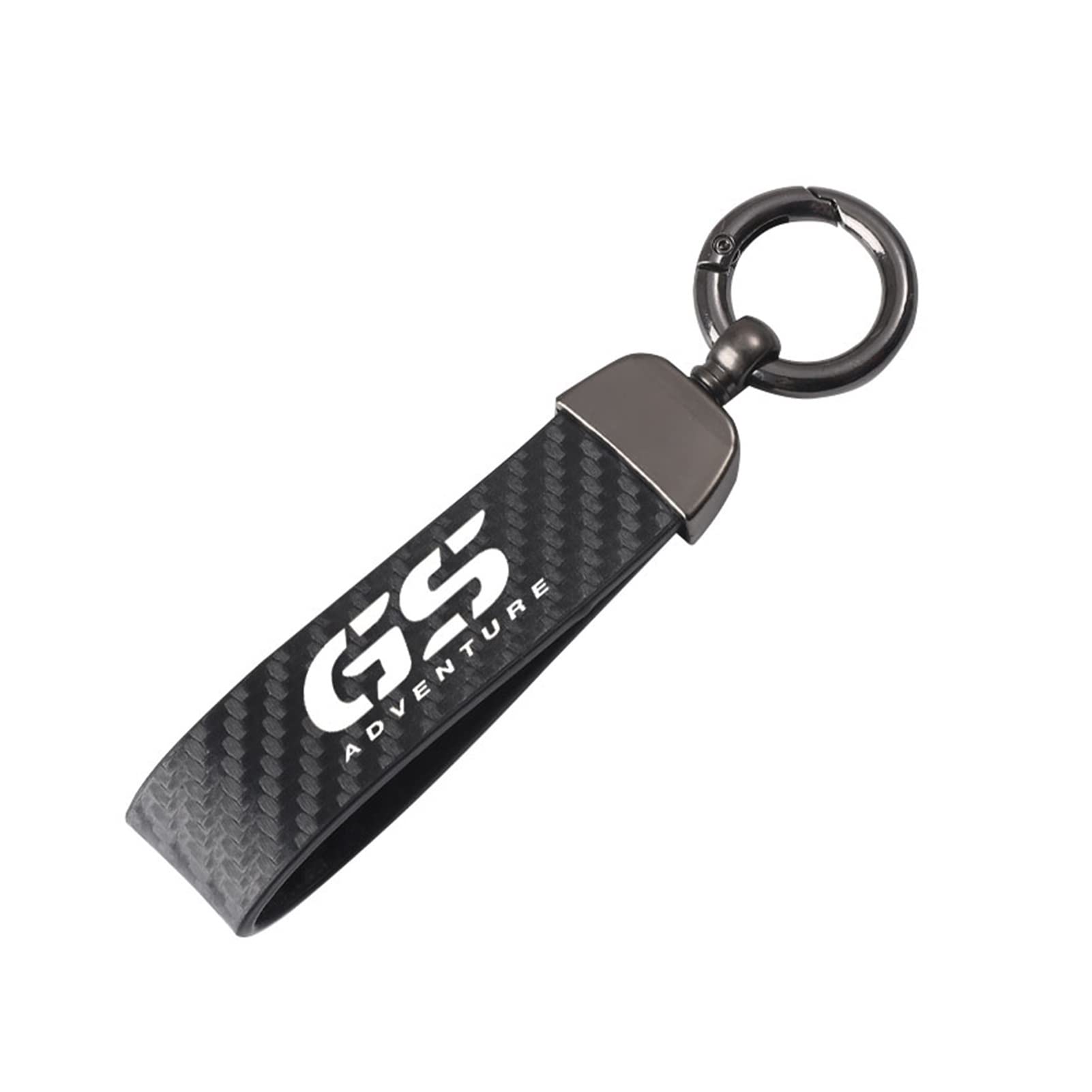 SXHM Motorrad Schlüsselanhänger Lanyard Key Kohlefaserschlüsselring Für BMW R1200GS R1200 GS LC 2013-2020 R1250GS Abenteuer R 1250 GS. (Farbe : Schwarz, Size 2) von Homry