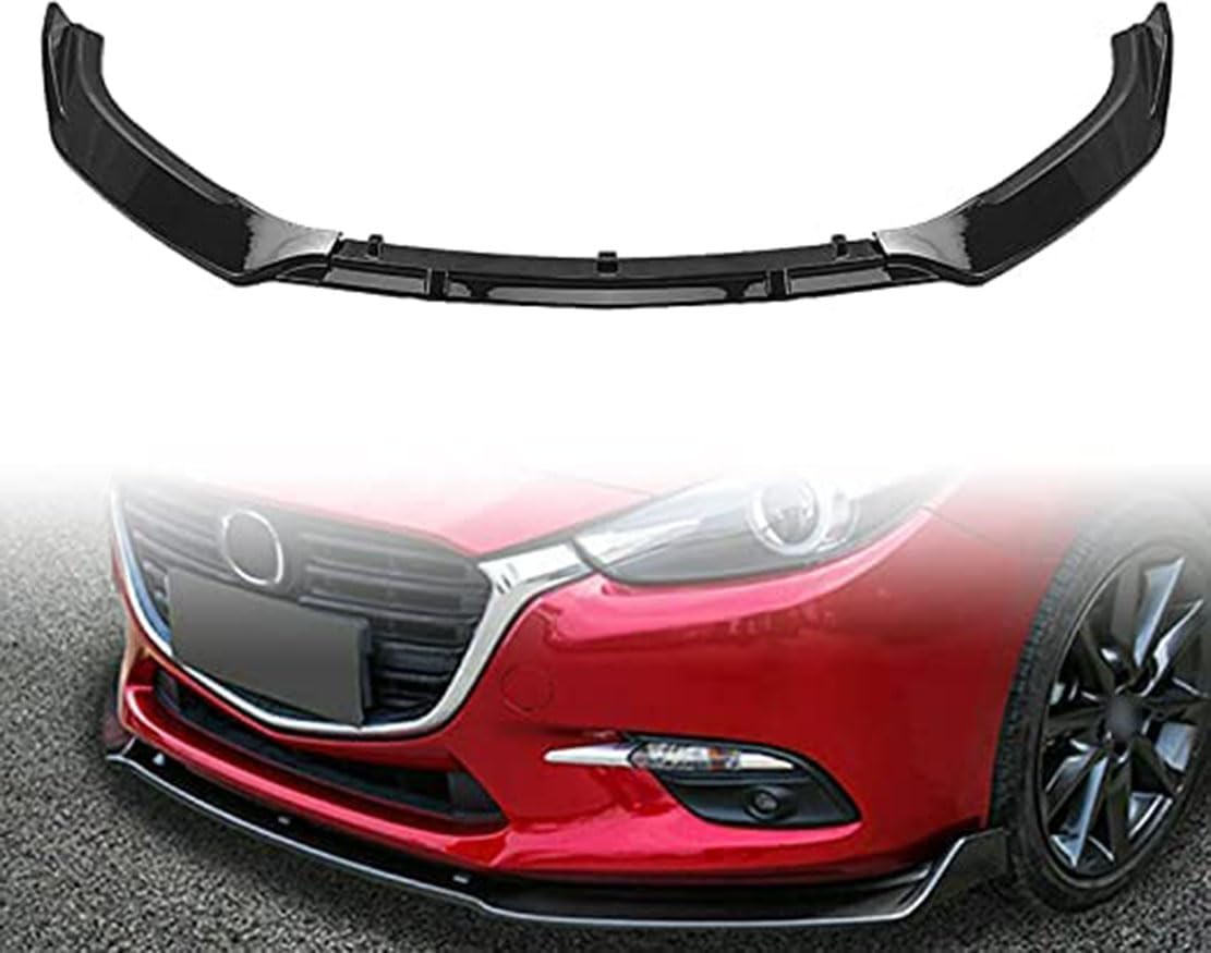 Auto Frontspoiler,kompatibel mit Mazda 3 2014-2018,Frontstoßstange von SXLGDW