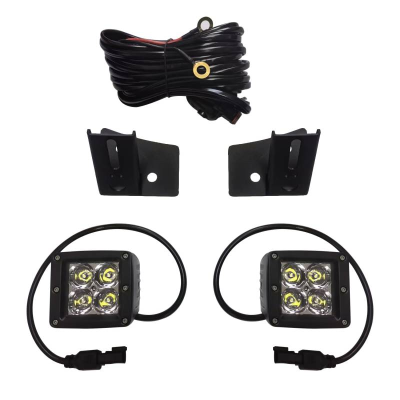 SXMA 40W LED-Arbeitsscheinwerfer, die Lampen mit LED-Kabelbaum und einer Lampenhalterungs-Kombination für Jee p JK 07-17 Wrangler J325 (1 Satz) führen von SXMA