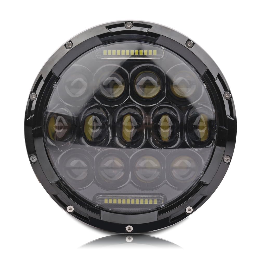 SXMA LED-Scheinwerfer, E-Prüfzeichen, 75 W, 6500 K, Arbeitsleuchte, Fahrlicht, Aluminiumlegierung, für Jee P Wrangler JK 2007–2017 J105, 1 Paar von SXMA