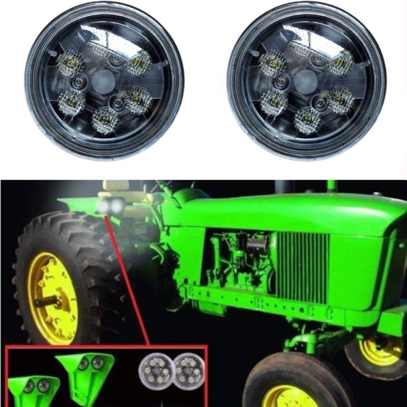 SXMA LED-Arbeitsscheinwerfer 4,5 Zoll 18W Runde IP67 LED-Arbeitsscheinwerfer für Traktor (Packung mit 2 Stück) - LED6218 von SXMA