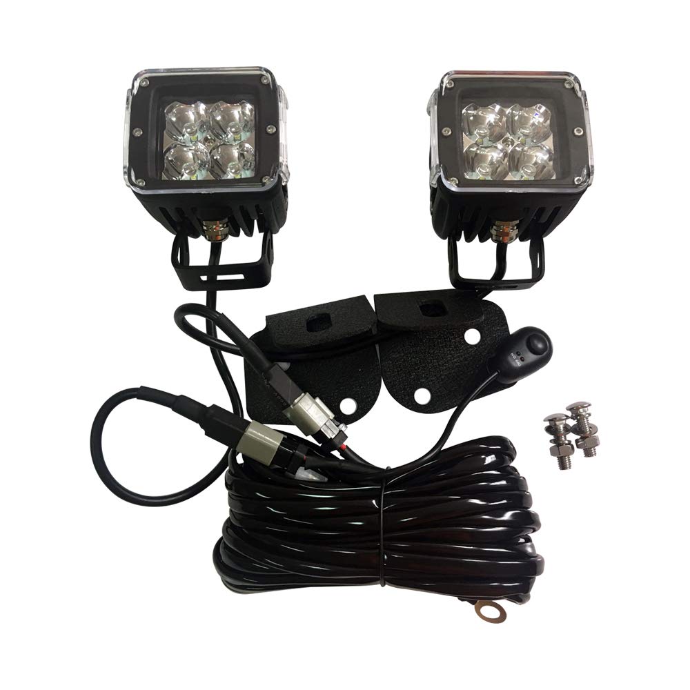 SXMA LED Arbeitsleuchte mit LED Kabelbaum und Einer Lampenhalterung Halter Kombination für Jeep Wrangler JK 07-17 J325 (1 Set) von SXMA