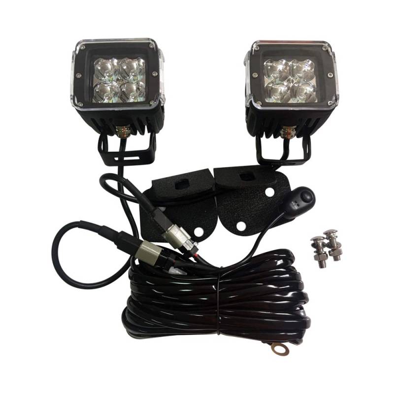 SXMA LED Arbeitsleuchte mit LED Kabelbaum und Einer Lampenhalterung Halter Kombination für Jeep Wrangler JK 07-17 J325 (1 Set) von SXMA