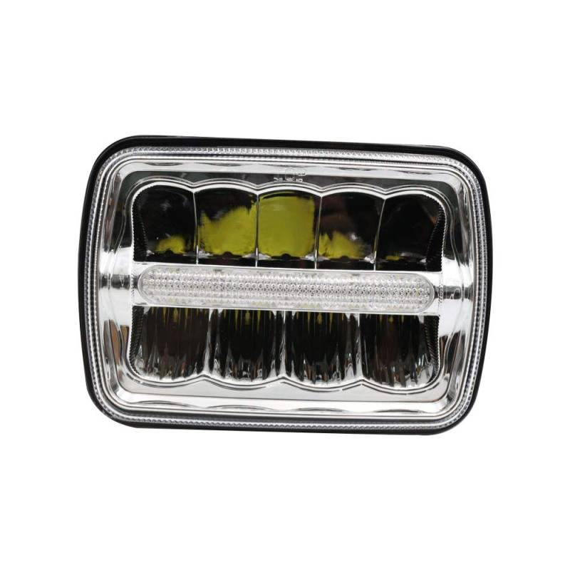 SXMA LED-Arbeitslicht LED-Scheinwerfer Fern-/Abblendlicht mit Tagfahrlicht 5'' 4x6 Zoll für alle Offroad-Je ep W Rangler JK JL Cherokee XJ 4XE SUV Truck 1PC von SXMA