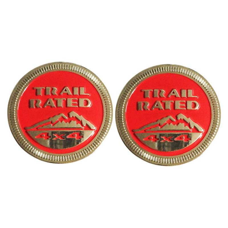 SXMA Snow Mountain Trail bewertet 4X4 Metall Typenschild Emblem Abzeichen Aufkleber Snow Mountain Logo Autoaufkleber für JEE p (rot) von SXMA