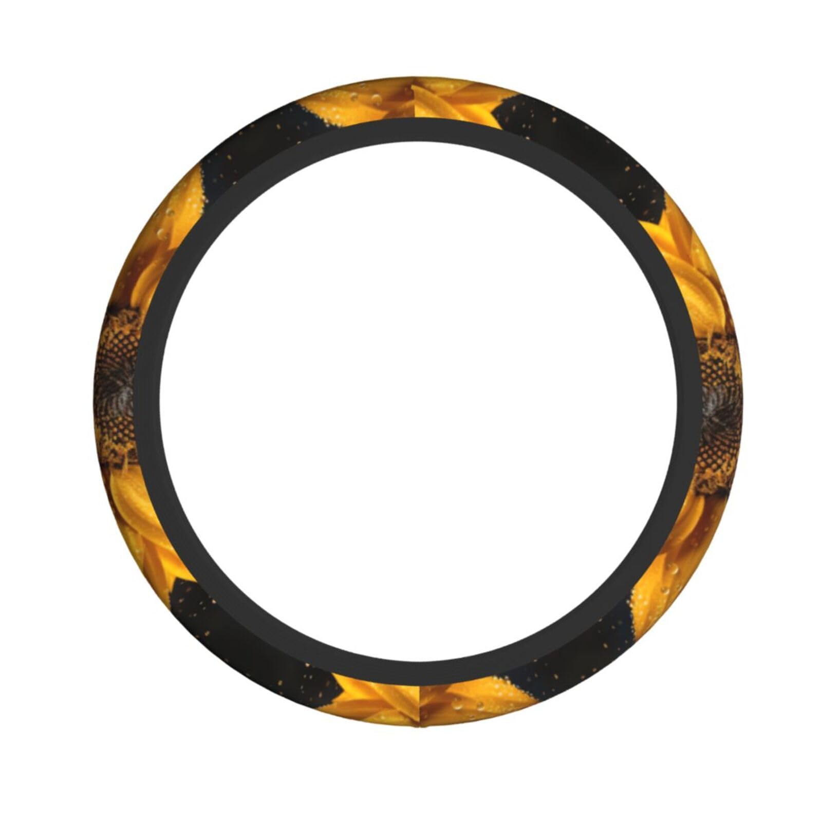 Auto-Lenkradbezug, Sonnenblumen-Design, 38,1 cm, rutschfest, langlebig, universelle Passform für die meisten Autos Auto-Lenkradbezug, Sonnenblumen-Design, 38,1 cm, rutschfest, langlebig, universelle Passform für die meisten Autos von SXOOGE