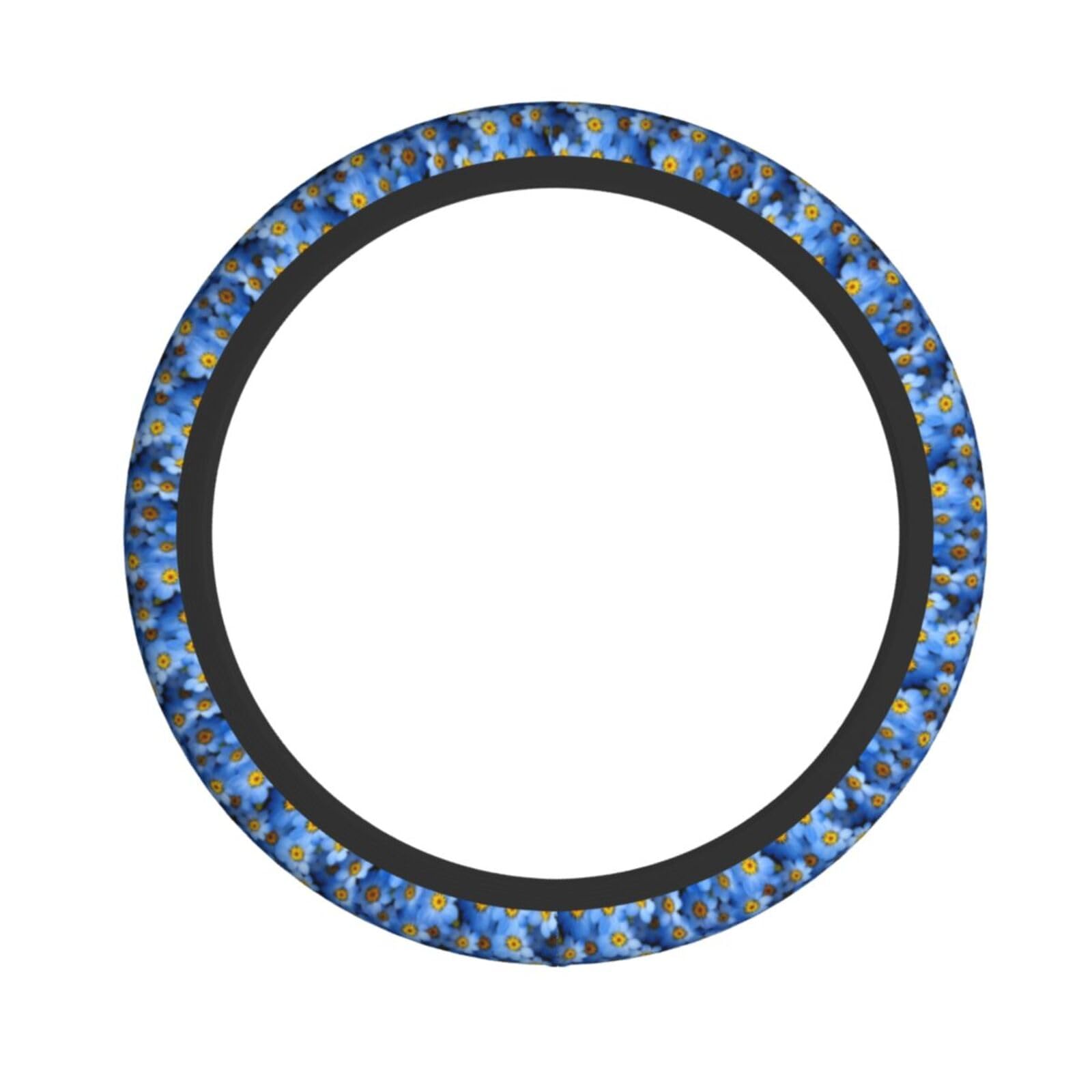 Blaue Blume Auto Lenkradbezug, 38,1 cm, rutschfeste Abdeckung, Schutz, langlebig, universelle Passform für die meisten Autos Blaue Blume Auto Lenkradbezug, 38,1 cm, rutschfeste Abdeckung, Schutz, langlebig, universelle Passform für die meisten Autos von SXOOGE