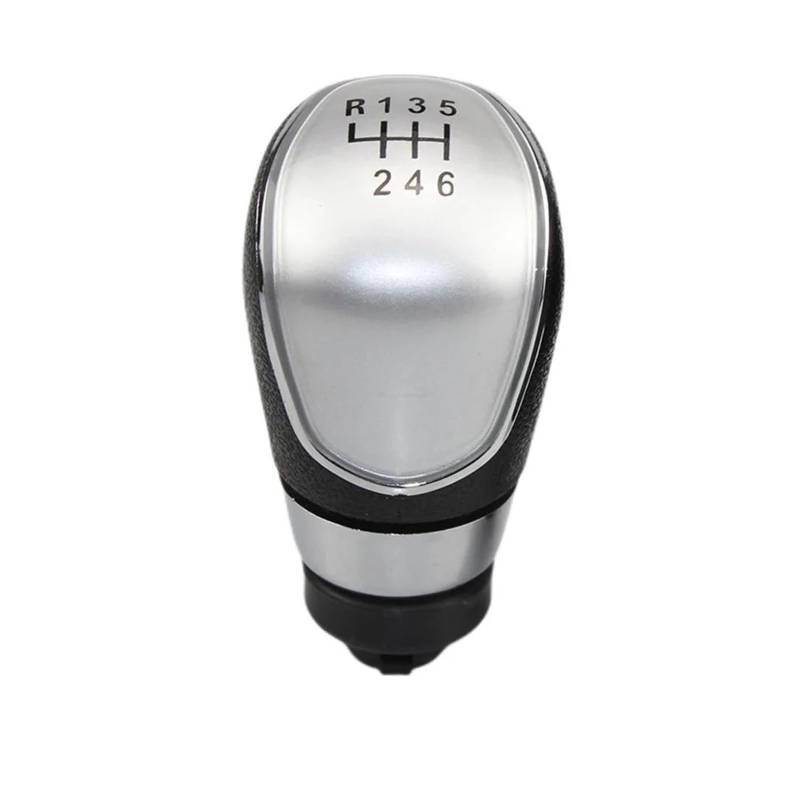 Auto Schaltknäufe Für Fiesta 2008-2012 5/6 Gang Auto Styling Schaltknauf Gamasche Boot Staubdicht Abdeckung Fall(Silver,6 Speed) von SXQPOCAR