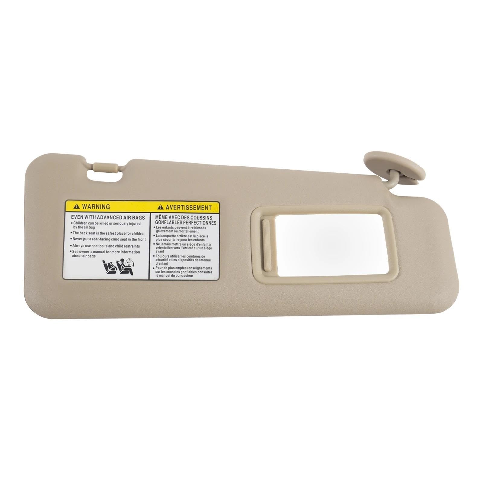 Direkte Sonneneinstrahlung Vermeiden Auto-Sonnenblende Für Toyota Highlander 2008–2013 Mit Kosmetikspiegel-Abdeckplatte Für Blockieren Von Sonnenlicht 74320-48500-B0(Beige,Right) von SXQPOCAR
