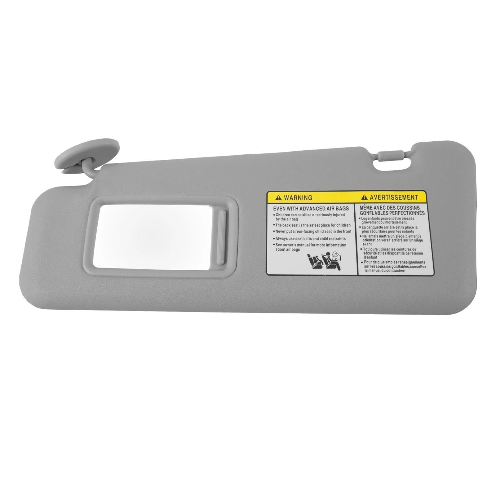 Direkte Sonneneinstrahlung Vermeiden Auto-Sonnenblende Für Toyota Highlander 2008–2013 Mit Kosmetikspiegel-Abdeckplatte Für Blockieren Von Sonnenlicht 74320-48500-B0(Gray,Left) von SXQPOCAR