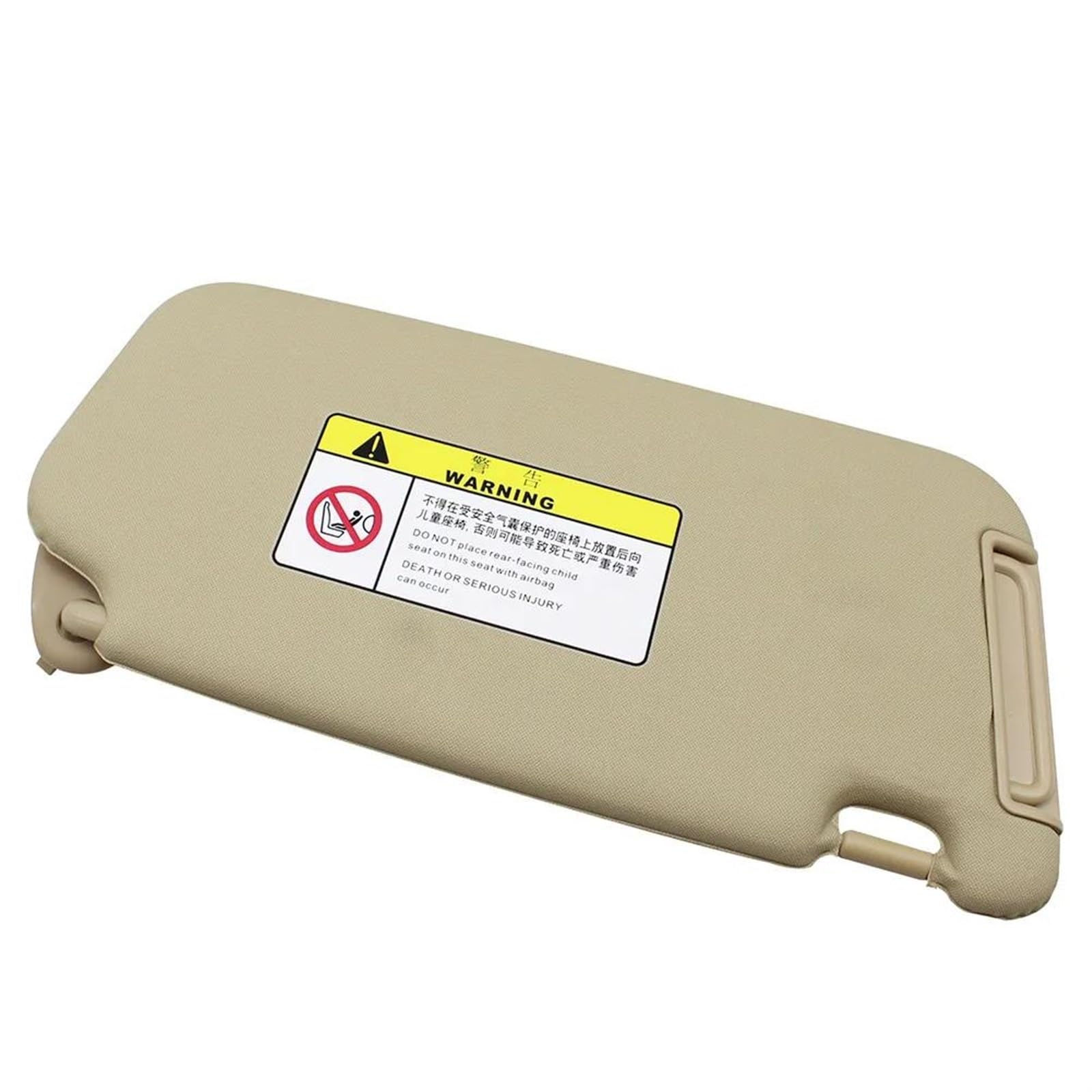 Direkte Sonneneinstrahlung Vermeiden Auto Zubehör Sonnenblende Mit Make-Up Spiegel Sonnenschirm Montage 85210-1E361XU 85210-1E360XU Für Hyundai Accent 2006-2010(Beige,Left) von SXQPOCAR