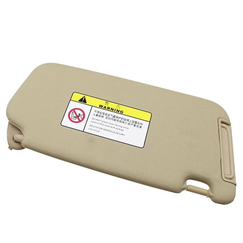 Direkte Sonneneinstrahlung Vermeiden Auto Zubehör Sonnenblende Mit Make-Up Spiegel Sonnenschirm Montage 85210-1E361XU 85210-1E360XU Für Hyundai Accent 2006-2010(Beige,Left) von SXQPOCAR