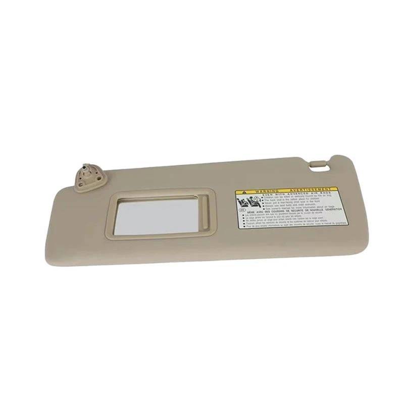 Direkte Sonneneinstrahlung Vermeiden Für Toyota Highlander 2004 2005 2006 2007 Fahrer Und Beifahrer Sonnenblende 74320-48260-A0 Eitelkeit Spiegel Auto Zubehör(Beige,Left) von SXQPOCAR