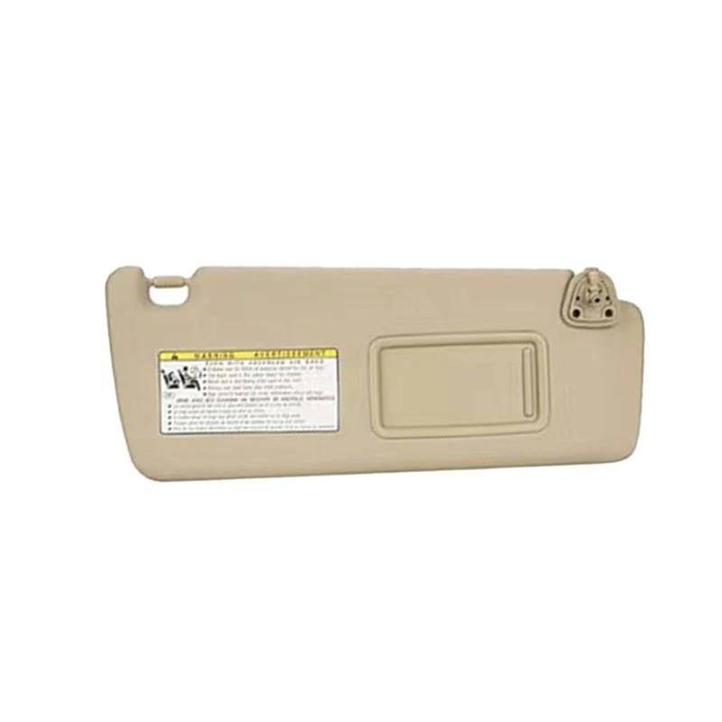 Direkte Sonneneinstrahlung Vermeiden Für Toyota Highlander 2004 2005 2006 2007 Fahrer Und Beifahrer Sonnenblende 74320-48260-A0 Eitelkeit Spiegel Auto Zubehör(Beige,Right) von SXQPOCAR