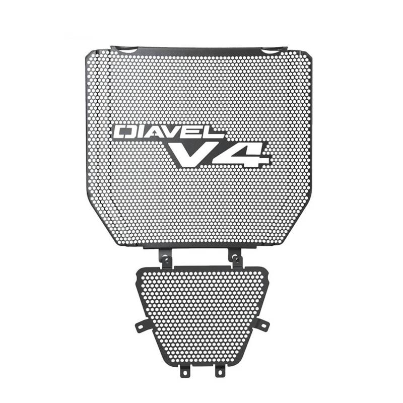 Hochdichtes Sturzsicheres Motorradzubehör Kühlerschutzgitter Ölkühlerschutzset Schutzfolie Für Ducati Diavel V4 2023 2024(L) von SXQPOCAR