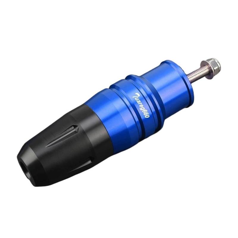 Motorrad Crash Schieberegler Anti Crash Caps Protector Für Aprilia Tuareg 660 Für Tuareg660 2022-2024 Rahmen Crash Pads Motor Fall Sliders Auspuffrohr(Blue) von SXQPOCAR