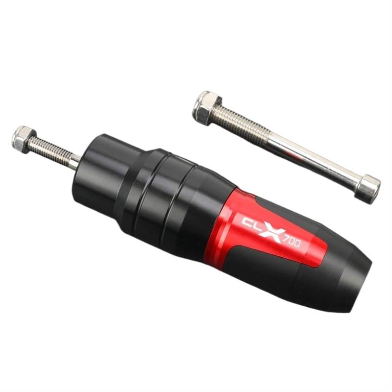 Motorrad Crash Schieberegler Anti Crash Caps Protector Für CFMOTO CLX700 CLX 700 2021-2024 Rahmen Slider Crash Bungs Motorrad Auspuff Slider(Rood) von SXQPOCAR